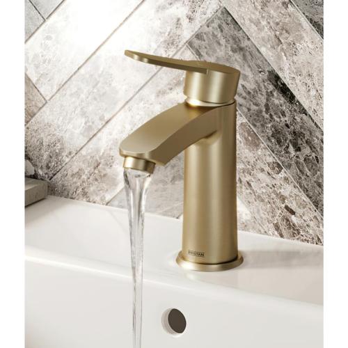 Bristan Appeal Eco Start Basin Mixer with Clicker Waste Brushed Brass APL ES BAS BB